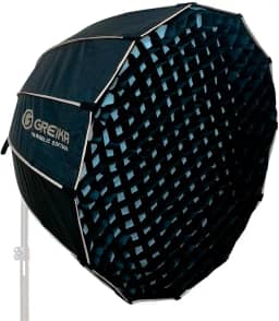 Softbox Octabox Greika GKH 90cm com Suporte para Speedlight e Encaixe Bowens – Difusor Profissional para Iluminação de Estúdio com Colmeia