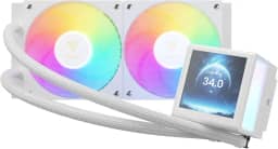 Water Cooler Gamdias Chione P5-240 WH Branco RGB com Tela IPS LCD 3.4” 240mm