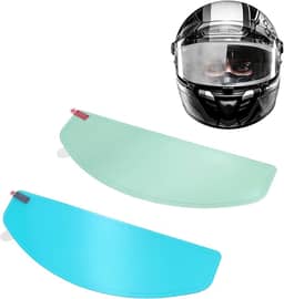 Película Antiembaçante E À Prova De Chuva Para Viseira Capacete Universal - 2 Peças, Versão Grande Lentes Motocicleta, Alternativa Às Películas Proteção Ultra Hd Inserção Pinlock, Antivapor