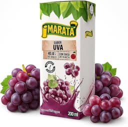 Caixa com 27 Unidades de 200ML Suco Néctar Maratá Uva