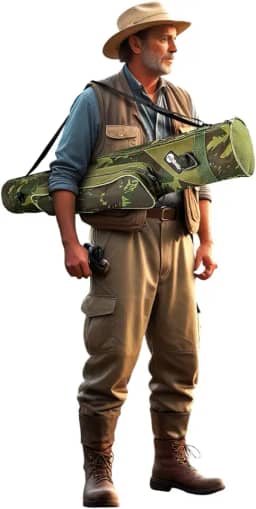 Capa Bolsa Porta Varas Telescópicas Molinete Carretilha com Bolso Alça de Ombro Transporte Proteção Pescador Tralhas Linhas Anzol Profissonal