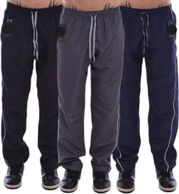 Kit 3 Calças Masculina Tactel Treino Escolar Bolsos Academia