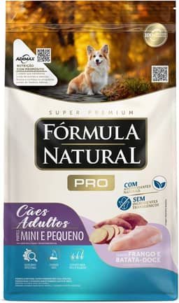 Fórmula Natural Super Premium Pró Cães Adultos Portes Mini E Pequeno Sabor Frango E Arroz Integral 15KG