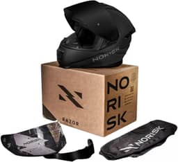 Capacete Norisk Edition Preto Fosco Com 2 Viseiras + Spoiler