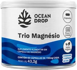 Trio Magnésio 60 cápsulas 720 mg Ocean Drop