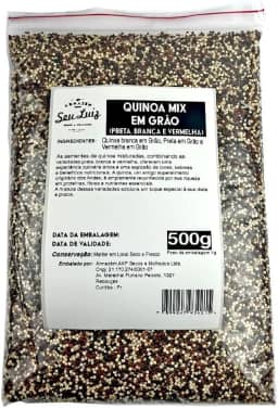 Quinoa Mix Preta Branca e Vermelha 500g – Armazém Seu Luiz
