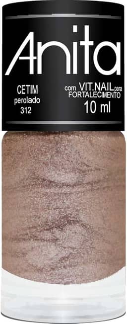 FUAUFAS Esmalte Cetim Anita Cosméticos Rosê Metálico