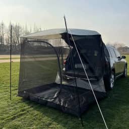 Vilemoon Toldo Para Carro, Abrigo Solar, Barraca Traseira Acampamento, Suv, De Teto Portátil À Prova D'Água Minivan, Hatchback, Viagens Ao Ar Livre (Carro Com Mosquiteiro)