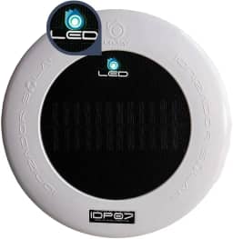 IONDROP com led IDP 07 cor branco, Ionizador Solar para Piscina, Automático, 240x150mm, Tratamento Ecológico, Redução de 90% de Cloro