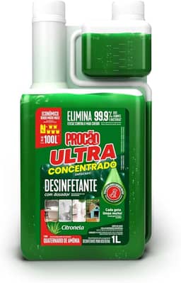 PROCÃO Desinfetante Ultra Concentrado Bactericida Citronela 1 litro