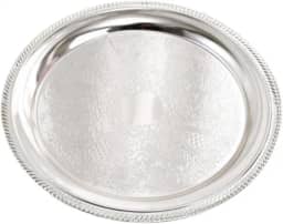 Prato de Jantar, Prato de Servir para Camping, Prato de Metal para Cozinha, Prato de Liga de Alumínio para Casa, Churrasco, Cozinha, Hotel, Tiramisu, Prata, Tamanho real