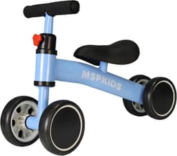 Mini Bicicleta De Equilíbrio Infantil 4 Rodas Para Bebês De 1 A 3 Anos