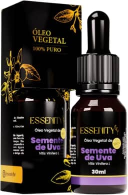 Óleo de Semente de Uva 100% Puro, Natural & Prensado a Frio – Antioxidante, Hidratação Leve, Pele e Cabelos 30 ml – ESSENITY