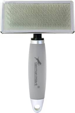 Rasqueadeira M Cabo Gel Germanhart para Pets GermanHart para Cães, Medio, Cinza