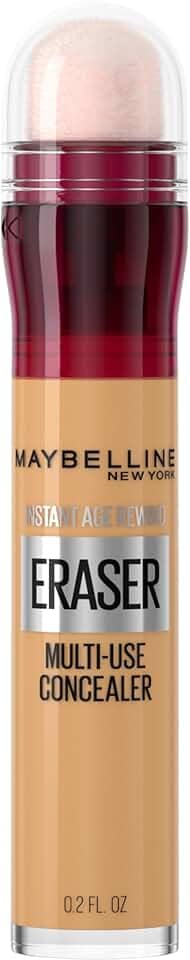 Maybelline NY Instant Age Rewind Eraser, Corretivo Líquido Multiuso que Corrige Olheiras e Linhas Finas, Contorna e Ilumina, Alta Cobertura e Fórmula Vegana, Cor 144 Caramel, 6ml