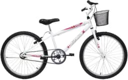 Bicicleta Aro 24 Feminina Saidx Quadro em Aço Freio V-Brake