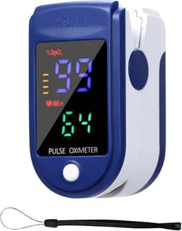 Oxímetro Digital de Dedo, Medidor Saturação Sangue, Pilha, AVIBES