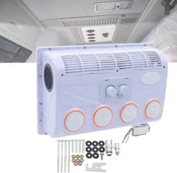 Ar-Condicionado Inverter 12v/24v Cc, Ar-Condicionado Para CaminhãO E Rv, 3800 Rpm, RotaçãO De 360°, Resfriamento RáPido E Baixo RuíDo