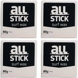 Parafina Surf All Stick 80g Parafina para prancha de surf, longboard, Skimboard, Funboard Kit com 4 und + raspador