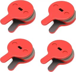 Pastilhas de freio de disco de bicicleta, 4 pares de pastilhas de freio de bicicleta semi metálicas de resina para bicicletas de estrada de montanha BOL BB8