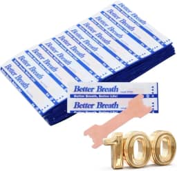 Tira Nasal para Respirar Melhor Dilatador Nasal Adesivo, 100 Unidades BETTER BREATH (55x15mm Médio (Padrão)
