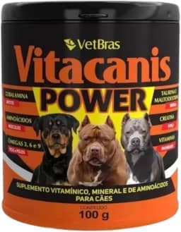 Suplemento Alimentar Para Cães Fortes Vitacanis Power 100g