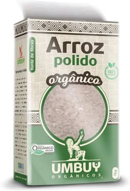 Umbuy Orgânicos Arroz Polido Orgânico Umbuy 1Kg Arroz Orgânico Branco Grão Longo Verde Natural Saudável E Livre De Agrotóxicos Produto Orgânico Certificado