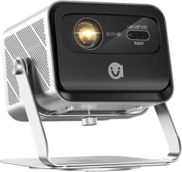 VEVSHAO Portátil Projetor V80 DLP 4K 3D Nativo 1080p Full HD, Foco Automático TOF, Android 11.0, 2200 ANSI, Adequado para Home Theater/Negócios/Jogos/Powerpoint