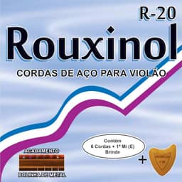 Cordas Para Violão, Rouxinol, Aço Inox, R20, Com Bolinha