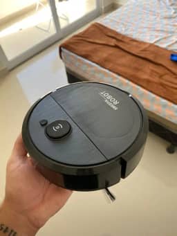 Mini Aspirador De Pó Robô Automático Inteligente Doméstico E Recarregável