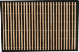 Mimo Style Lugar Americano de Bambu Listras Cru/Preto com 45cmx30cm para Mesa, Cozinha e Sala de Jantar - Moderno Sofisticado Sustentável e Ecológico - Com Resistência Térmica e Evita Manchas