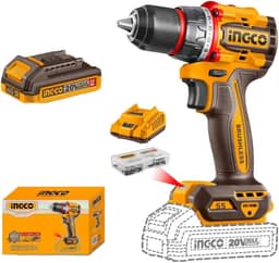 Parafusadeira e Furadeira 20V Ingco A Bateria Brushless 55Nm