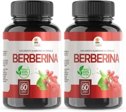 Berberina 500mg – Suplemento Alimentar em Cápsulas (60 cáps) - 2 potes