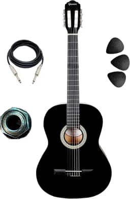 Violão Elétrico Giannini Canhoto N14 Lh Estudante Nylon (BLACK)