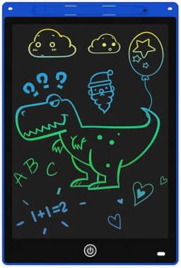 Lousa Mágica Infantil Digital Tablet Escrita Para Desenho Criança LCD 12 Polegadas (Azul), Educativo, Portátil, Brinquedo Criativo