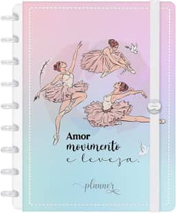 Planner Inteligente 2026 Iscool Disc Datado Voalá Romantic Bailarinas