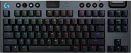 Teclado Mecânico Gamer Sem Fio Logitech G915 X LIGHTSPEED com Design TKL,RGB LIGHTSYNC, USB ou Bluetooth, Teclas Programáveis, Switch de Perfil Baixo GL Tactile e Bateria Recarregável - Preto