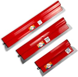 Desempenadeira Massa Corrida Pintor Berox Aço Inox Lisa 25cm, 40cm e 60cm Compel Flexível Kit Profissional