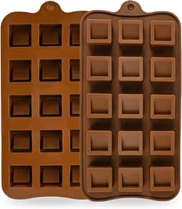 Forma de Silicone Quadrado Relevo Confeitaria Molde Multiuso