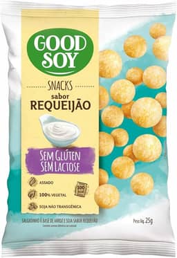 GoodSoy Snacks Salgadinho de Requeijão Sem Glúten Sem Leite Sem Lactose 25g