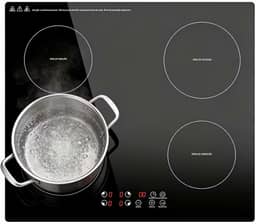 Cooktop de Indução 4 bocas controle independente 7000 W, 9 níveis de potência, trava para crianças, Controle de toque, cozinha moderna e elegante, 220V