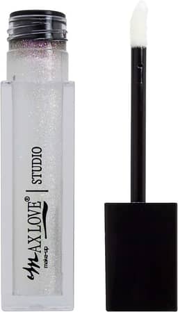 Gloss Labial Lip Volumoso Max Love Cor 15 - Incolor com Glitter - Aumento dos Lábios…