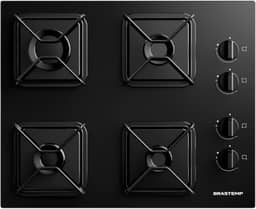 Cooktop Brastemp 4 Bocas a Gás com Grades de Ferro Aramado e Chama Simmer - BDD61BE Bivolt