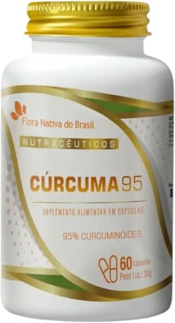Cúrcuma 95% de curcumina 60 cápsulas - Flora Nativa