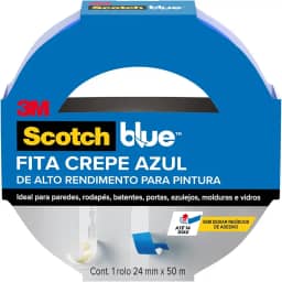 ScotchBlue, 3M, Fita Crepe Profissional, 24mm x 50m