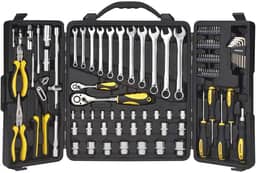 Stanley Mala de Ferramentas 110 Peças com Jogo de Chaves Fenda e Philips, Modelo STMT81244