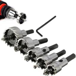Jogo Broca Serra Copo Fura Metal Aço Ferro 16 À 30mm 5 Peças