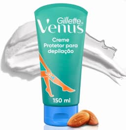 Gillette Venus Creme Protetor para Depilação com Óleo de Amêndoas, Depilação Corporal, 150mL
