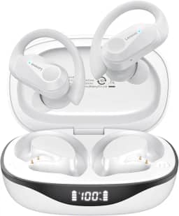 Lenovo LP75 Fone De Ouvido Sem Fio Bluetooth 5.3 Com Gancho Microfones TWS Esportivo HiFi Estéreo Bluetooth Sem Fio Impermeável Alta Fidelidade Cancelamento De Ruído