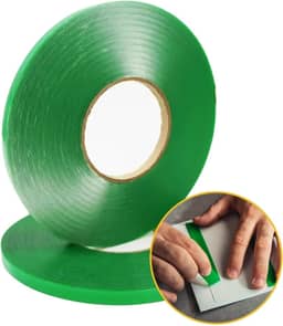 NEOBRASIL - Fita 8010 Dupla Face Massa Acrílica - Fita Adesiva Transparente Ultra Resistente, Alta Durabilidade, Fácil Adesão, Fixação Extrema, Adaptável a Superfícies - 1mm Espessura - 5mm X 20m